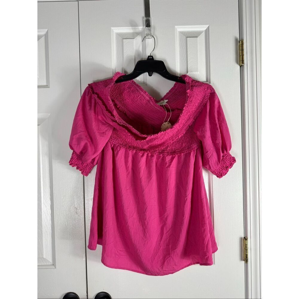 NWT Oddy Womens Pink Blouse Size M